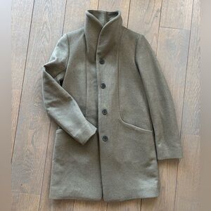 Aritzia Olive Pea Coat